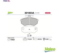 BRAKE PAD SET DISC BRAKE 301003A FOR VW AUDI CABRIOLET/B3 200/C2 A4/B5 90 80