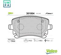 VALEO 301004 Brake pad set