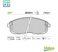 VALEO 301011 Brake pad set