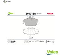 VALEO 301013A Brake pad set