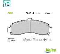 VALEO 301014 Brake pad set