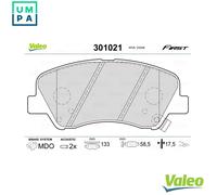 VALEO 301021 Brake pad set