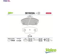 BRAKE PAD SET DISC BRAKE 301022A FOR MG LOTUS ROVER 45/Hatchback 200/II 25 1.4L