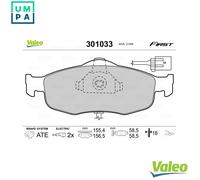 VALEO 301033 Brake pad set