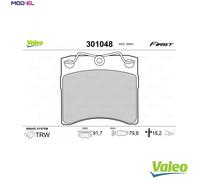 VALEO 301048 Brake pad set