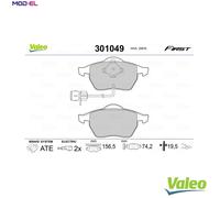 VALEO 301049 Brake pad set