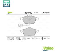 BRAKE PAD SET DISC BRAKE 301049 FOR AUDI AHC/AKH 4.2L 8cyl A8