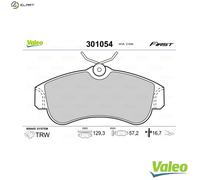 VALEO 301054 Brake Pad Set, disc brake for NISSAN