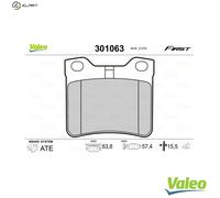 BRAKE PAD SET DISC BRAKE 301063 FOR PEUGEOT LFY /L6A /LFZ /LFX 1.8L D8B 1.9L 406