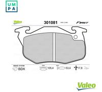 VALEO 301081 Brake pad set