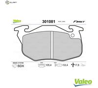 VALEO 301081 Brake pad set