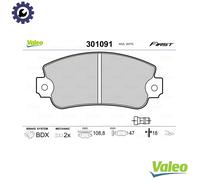 VALEO 301091 Brake pad set