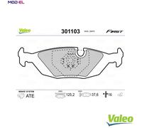 BRAKE PAD SET DISC BRAKE 301103 FOR BMW M30B35 3.4L M30B35 3.5L 6cyl 6 E24