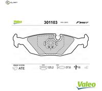 VALEO 301103 Brake pad set
