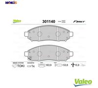 VALEO 301140 Brake pad set