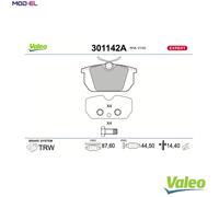BRAKE PAD SET DISC BRAKE 301142A FOR ALFA ROMEO FIAT AR30746/33401/30747 1.7L
