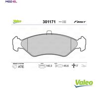 VALEO 301171 Brake pad set