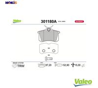 VALEO 301180A Brake pad set