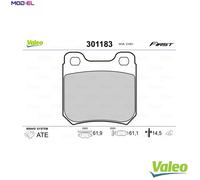 VALEO 301183 Brake pad set