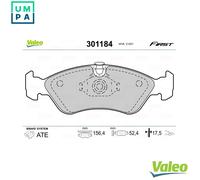 VALEO 301184 Brake pad set