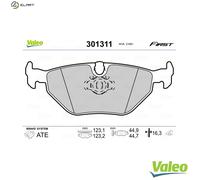 VALEO 301311 Brake pad set