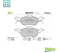 VALEO 301317 Brake pad set