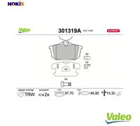 BRAKE PAD SET DISC BRAKE 301319A FOR MITSUBISHI CARISMA SPACE/STAR/MPV COLT/VI