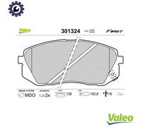 BRAKE PAD SET DISC BRAKE 301324 FOR HYUNDAI ix35/SUV TUCSON/III/IX35 i40/CW 1.7L