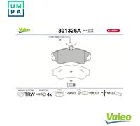 BRAKE PAD SET DISC BRAKE 301326A FOR PEUGEOT PARTNER/ORIGIN/Box/Body/MPV 306