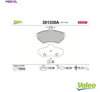 BRAKE PAD SET DISC BRAKE 301330A FOR VW GOLF/IV/Cabriolet/III CADDY/MPV/Box 1.2L