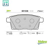 VALEO 301336 Brake pad set