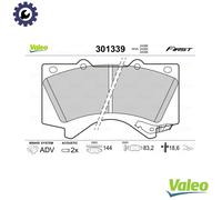 VALEO 301339 Brake pad set