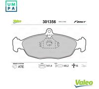 VALEO 301356 Brake pad set