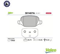 BRAKE PAD SET DISC BRAKE 301407A FOR ALFA ROMEO FIAT LANCIA 2.0L 4cyl 2.4L 5cyl