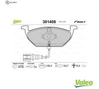 VALEO 301408 Brake pad set