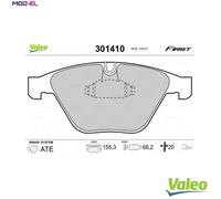 Brake pads Front Axle 301410 VALEO for BMW 1 Coupe 7 3 5 5 Touring 6 3 Touring