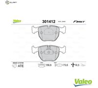 VALEO 301412 Brake pad set