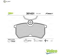 VALEO 301431 Brake pad set