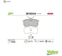 BRAKE PAD SET DISC BRAKE 301431A FOR FORD FIESTA/VI/Van FOCUS P4JC/P4JD 1.0L