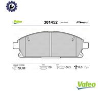 VALEO 301452 Brake pad set