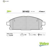 VALEO 301452 Brake pad set