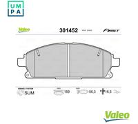 VALEO 301452 Brake pad set
