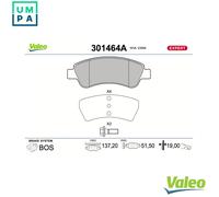 VALEO 301464A Brake pad set