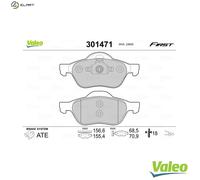 VALEO 301471 Brake pad set
