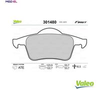 VALEO 301480 Brake Pad Set, disc brake for VOLVO