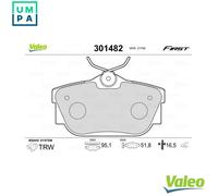 VALEO 301482 Brake pad set