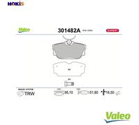 VALEO 301482A Brake pad set