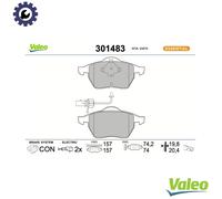 Brake pads Front Axle 301483 VALEO for AUDI VW SKODA SEAT