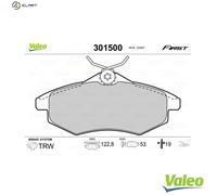 BRAKE PAD SET DISC BRAKE 301500 FOR CITROEN C3/II C2/ENTERPRISE KFV8HZ 1.4L