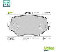 VALEO 301534 Brake pad set